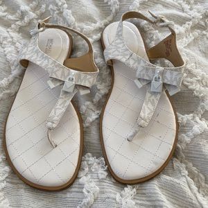 White Micheal Kors Sandals